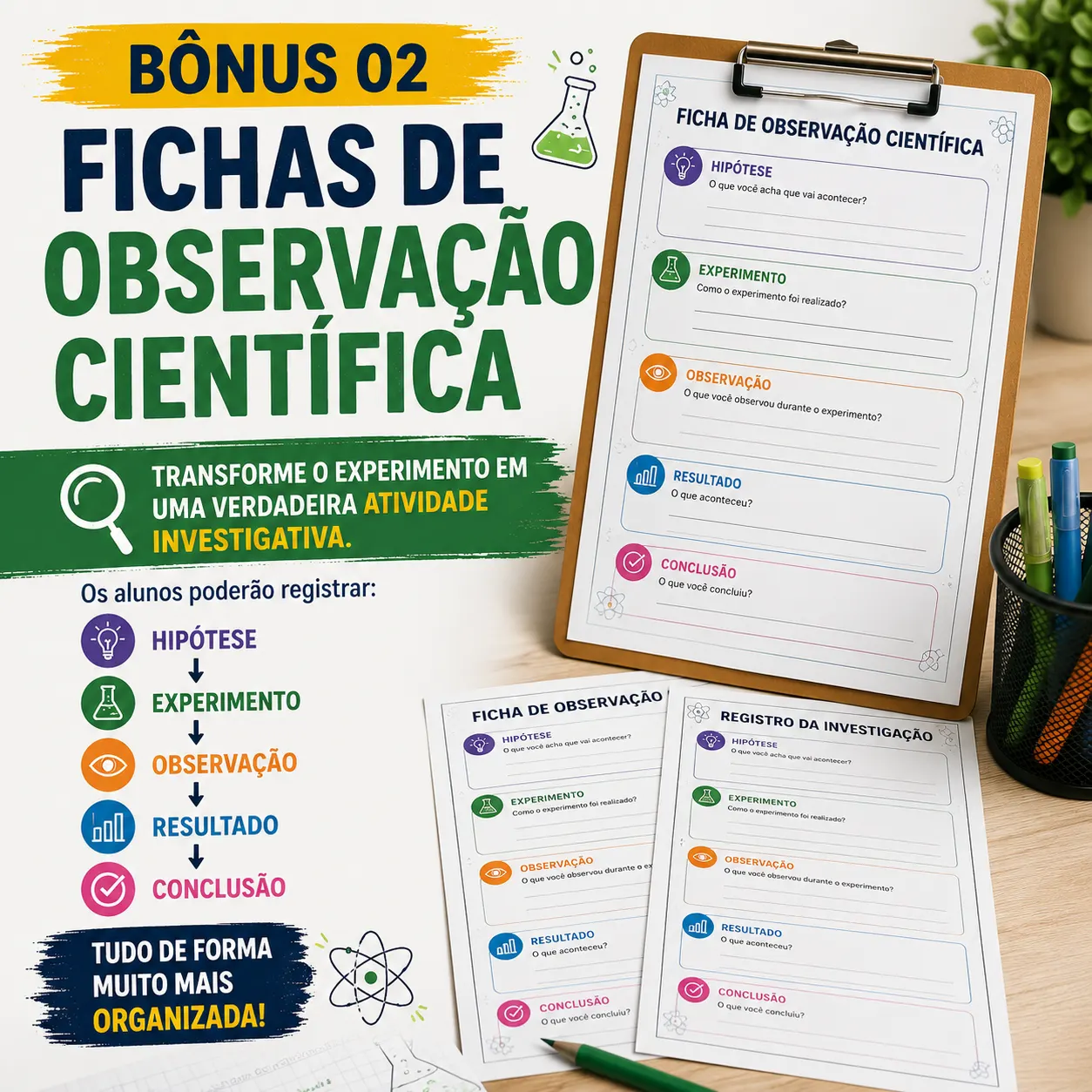 FICHAS DE OBSERVAÇÃO CIENTÍFICA