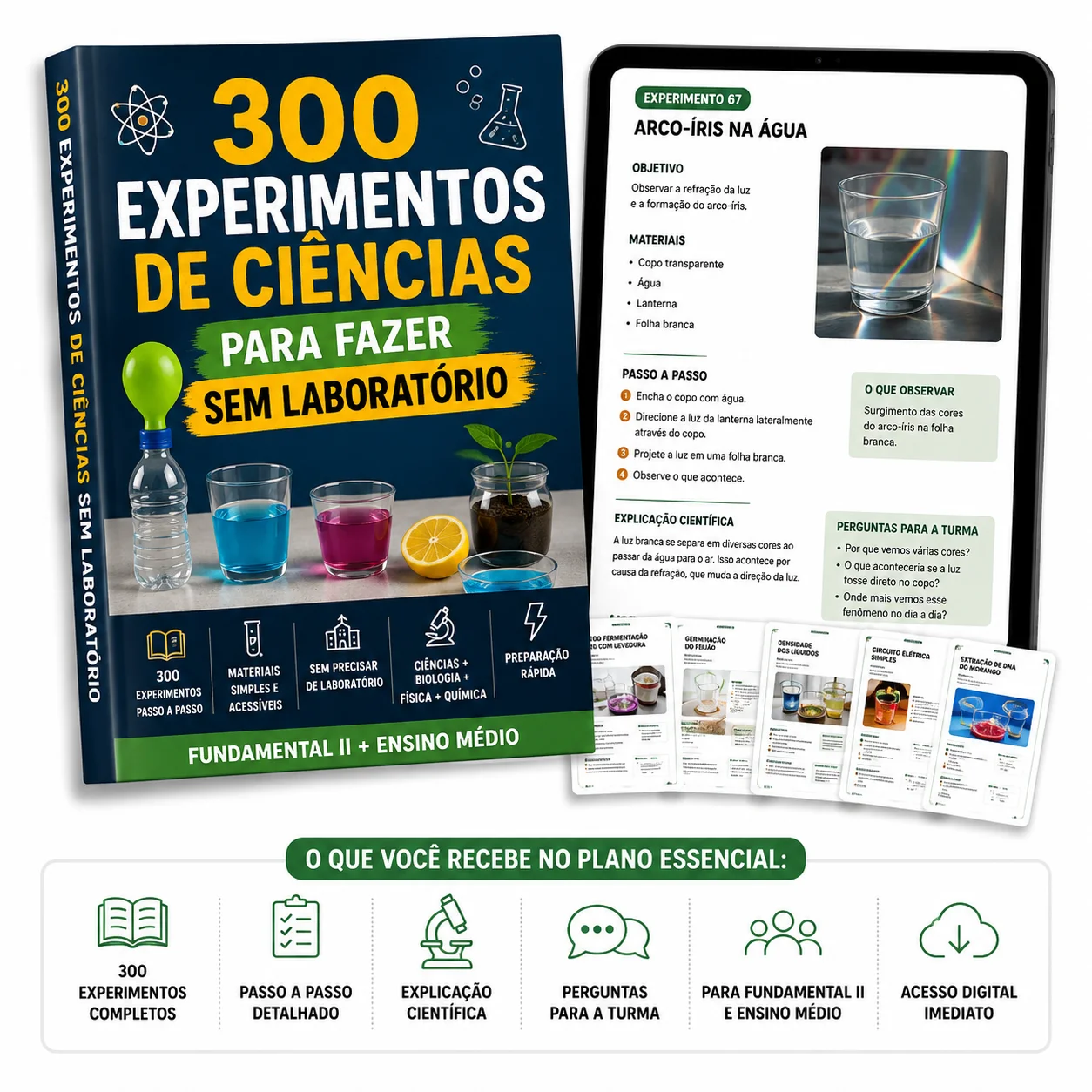 Plano Essencial — 300 Experimentos de Ciências