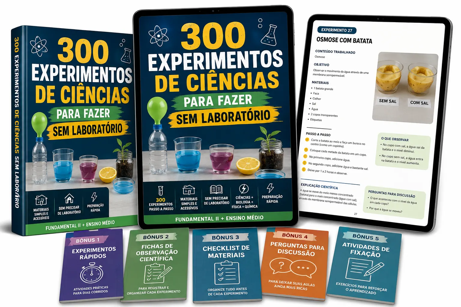 300 Experimentos de Ciências Sem Laboratório